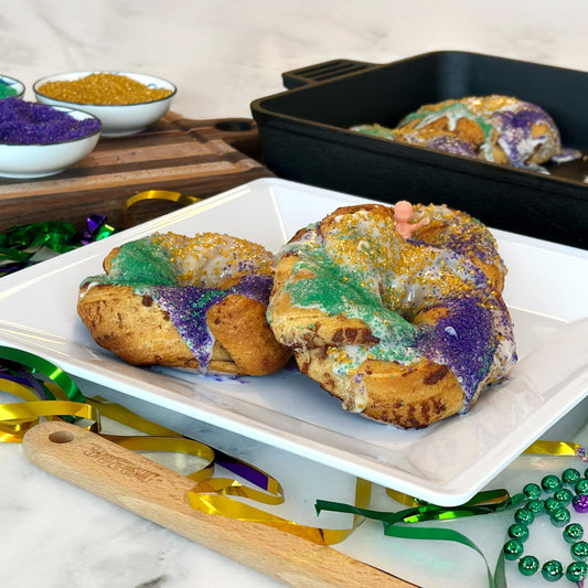 Cinnamon Roll Mini King Cakes