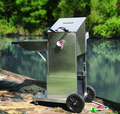 Stainless Steel Cart with Side Shelf